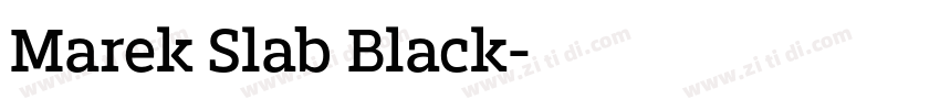 Marek Slab Black字体转换